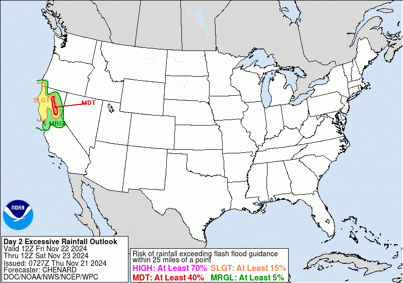 United States Day 2 Excessive Rainfall Outlook