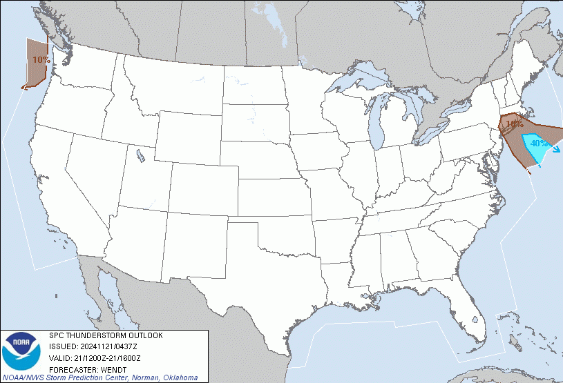 United States Thunderstorm Outlook