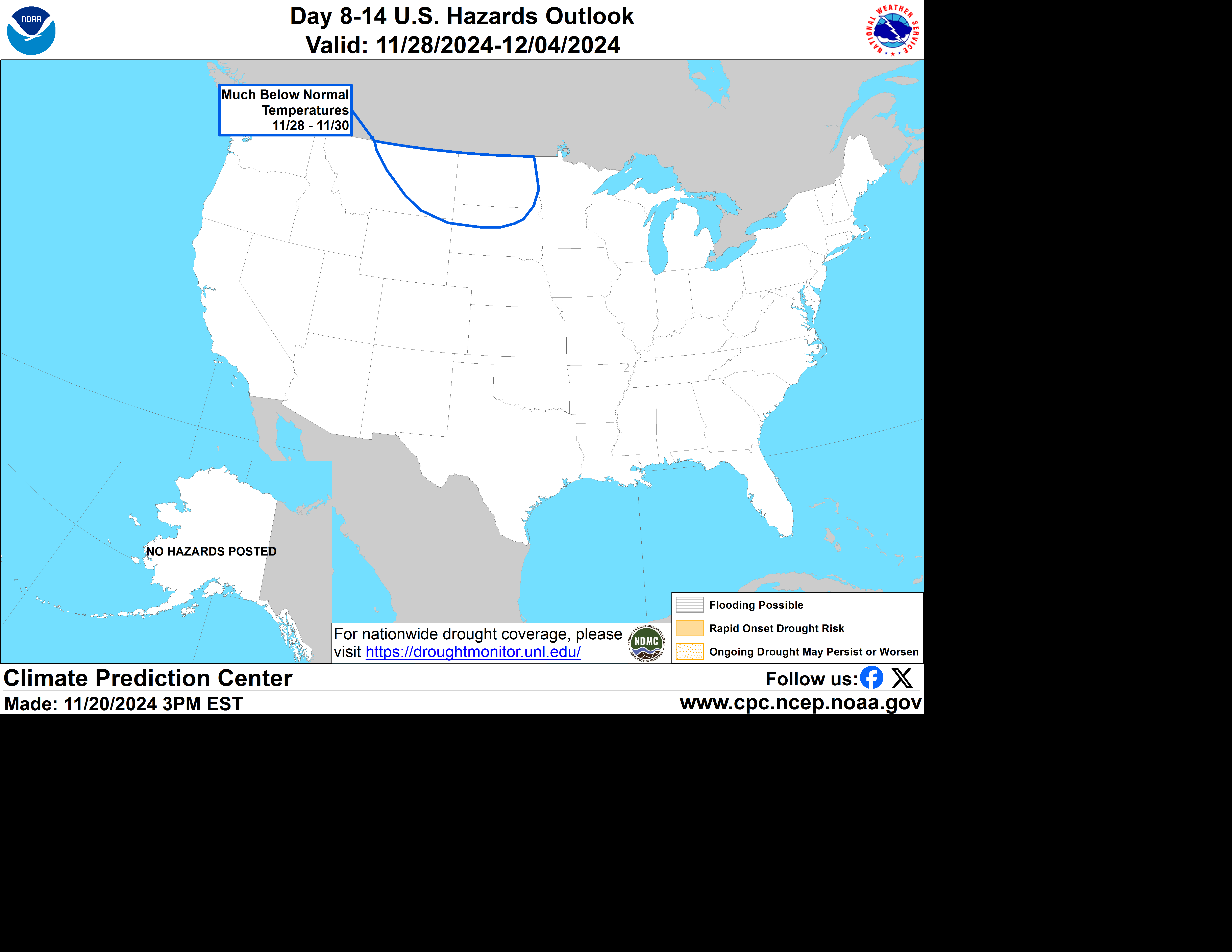 U.S. 8-14 Day Hazards Outlook