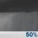 Overnight: A 50 percent chance of showers.  Mostly cloudy, with a low around 39. South southwest wind around 8 mph becoming east. 