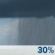 Monday: A 30 percent chance of showers, mainly after noon.  Mostly cloudy, with a high near 70.