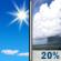 Thursday: Isolated showers after noon.  Mostly sunny, with a high near 67. Northeast wind 9 to 13 mph.  Chance of precipitation is 20%.