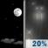 Sunday Night: A slight chance of rain between 1am and 2am.  Partly cloudy, with a low around 48. East southeast wind around 5 mph becoming calm  in the evening.  Chance of precipitation is 20%.