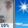 Sunday: A 10 percent chance of rain before 7am.  Mostly sunny, with a high near 57. Light and variable wind. 