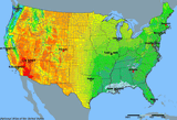 U.S. States Average Rainfall Thumbnail