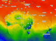 Australia Current Temperature Map