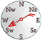 Wind from WSW Wind from WSW